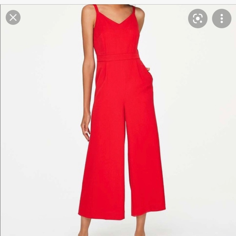 LOFT Red Jumpsuit
